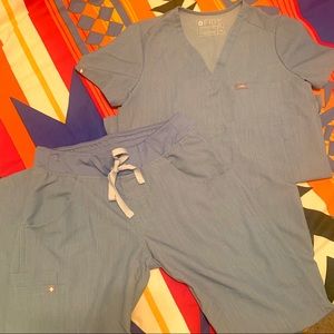 Figs Scrub set. Heather indigo, Limited Ed